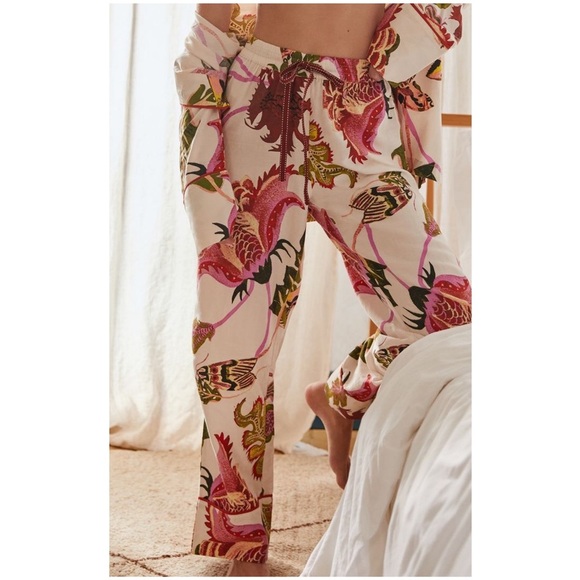 Raphael Balme for Anthropologie Flannel Sleep Pants New Pajama Pant XXS ANTHRO - Picture 5 of 12